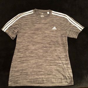 ADIDAS Medium Grey Heather Workout Shirt